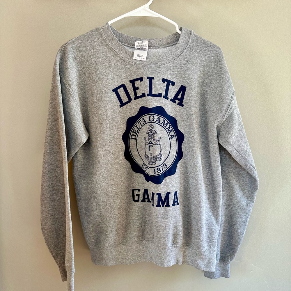 Delta Gamma Grey Crewneck Sweatshirt